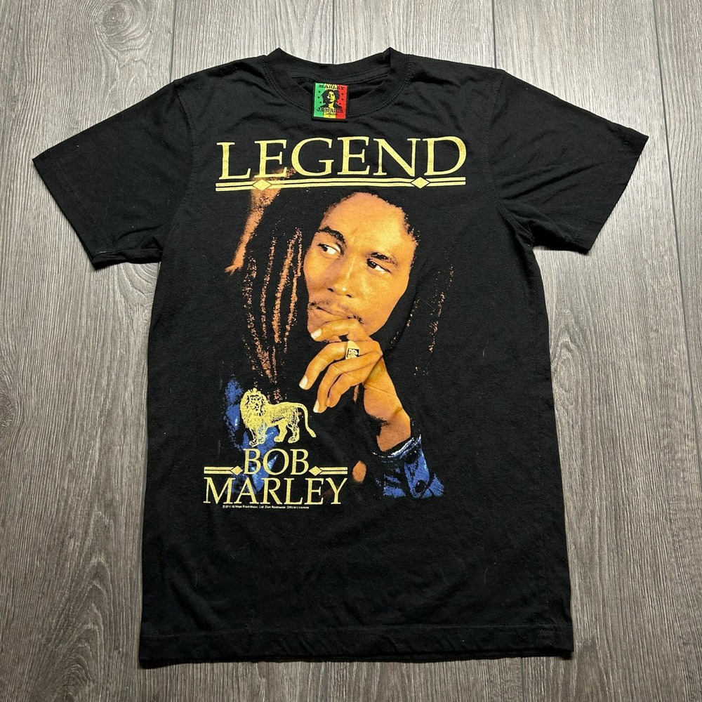 Bob Marley Legend T Shirt Mens Small Black Zion Rootswear Reggae Graphic y2k